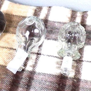 Vintage glass/crystal bottle stopper, decanter stopper, wine stopper, clear glass stopper, large glass bottle stopper, Morethebuckles