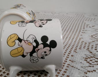 ヴィンテージディズニーミッキー＆ミニーコーヒーマグ、1990年代