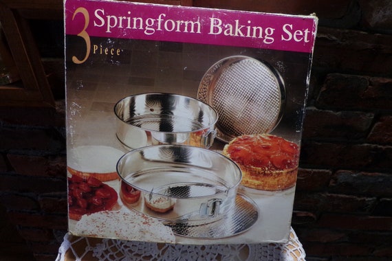Springform Cake Baking Tin Set - 3 Piece