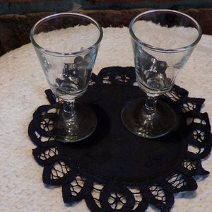 Cordial Shot Glasses, Shot glass set, Morethebuckles, Barware, clear cordial glasses, stemmed barware, Stemmed cordial shot glass set