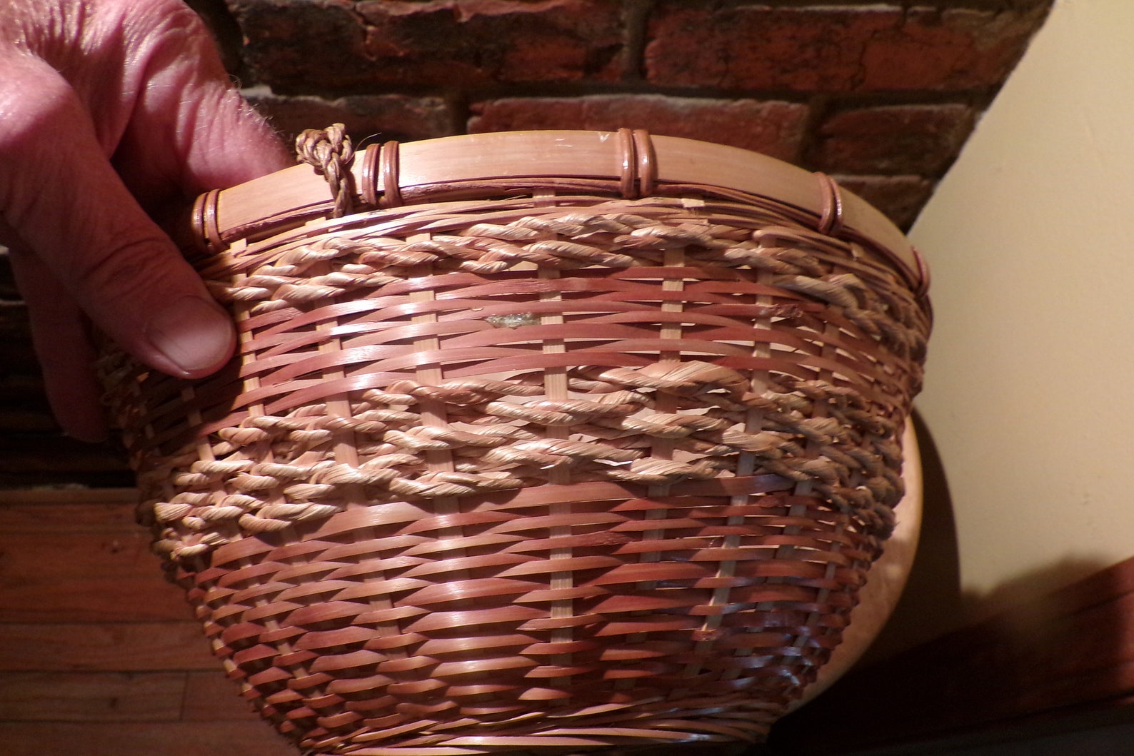 Vintage Wicker Hanging Basket Vintage Hanging Plant Basket Etsy