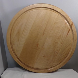 Vintage Oak Lazy Susan 20&quot;, oak turntable, Solid Wood Tabletop Lazy Susan, Morethebuckles, Wood Lazy Susan