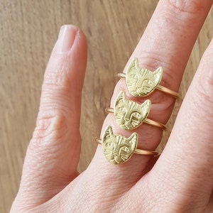 Sterling Silver Cat Ring , Cat Lover Ring , Crazy Cat Lady Ring , Animal Rings
