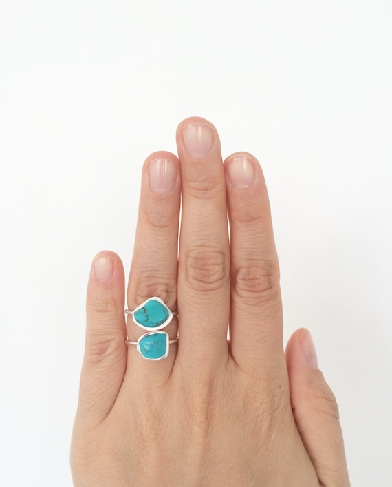 Raw Turquoise Nugget Ring Raw Turquoise Nugget Ring