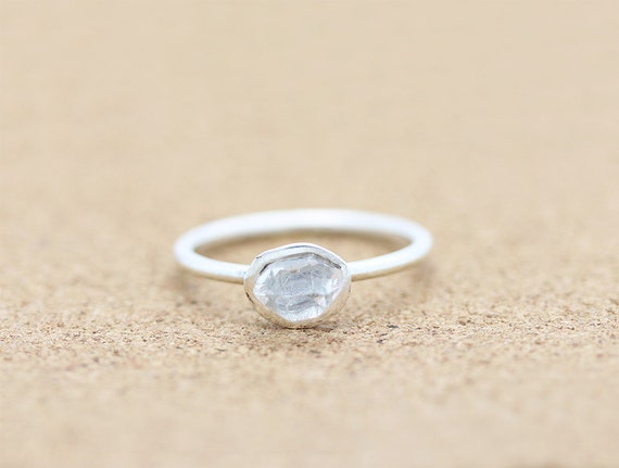 Sterling Silver Herkimer Diamond Ring | Gemstone Ring