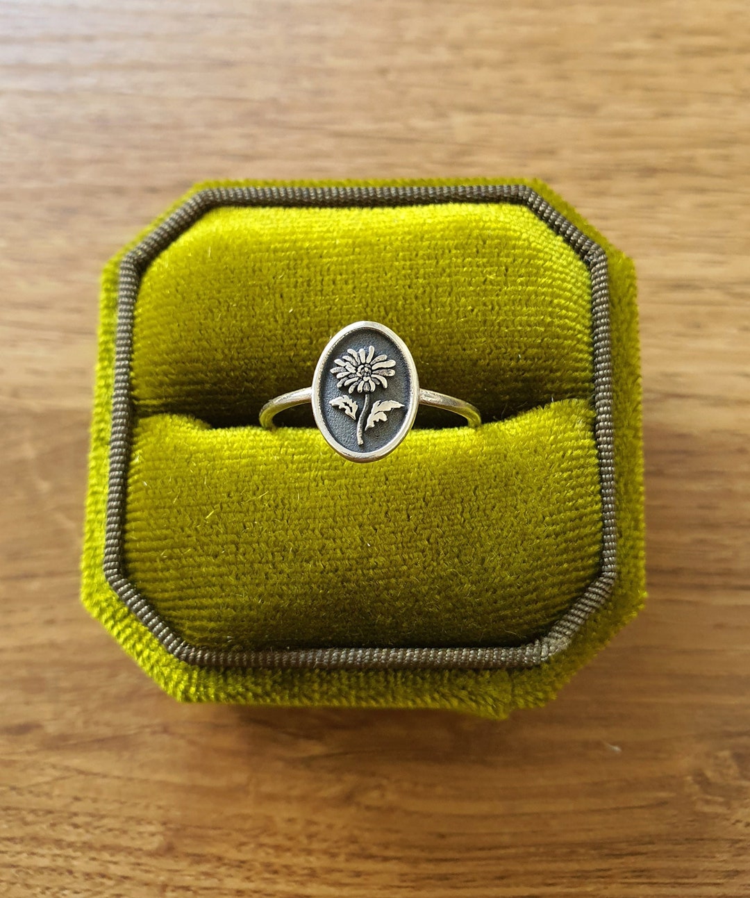 Sterling Silver Birthflower Ring Mother's Ring Family Ring