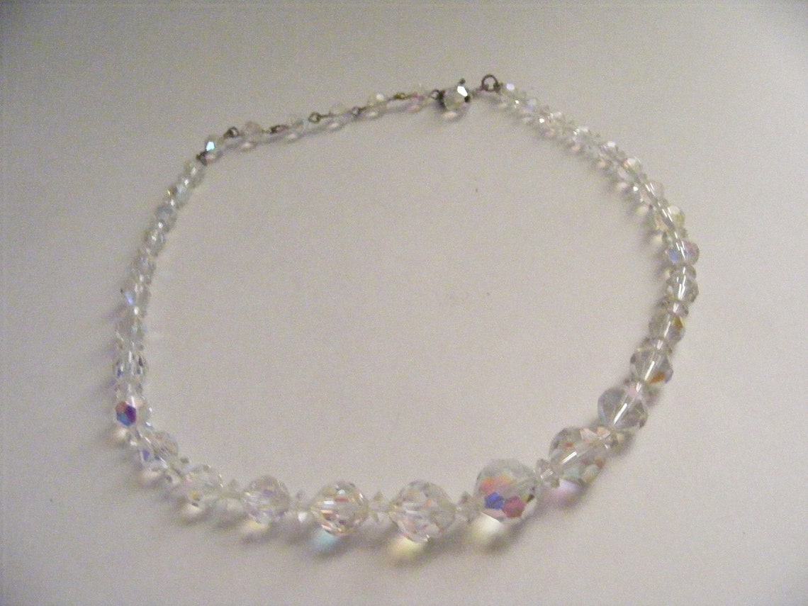 Vintage Laguna Crystal Beaded Necklace | Etsy