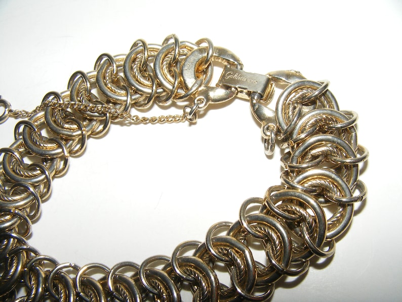 Vintage Goldette Chain Link Bracelet