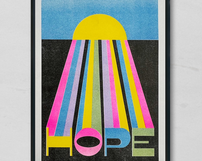 Hope Risograph A4 Print