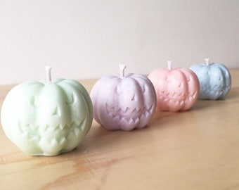 Pastel Pumpkin Mini Candles - Pumpkin Spice scented - Gift Box - Halloween - Pastel Goth - Vegan