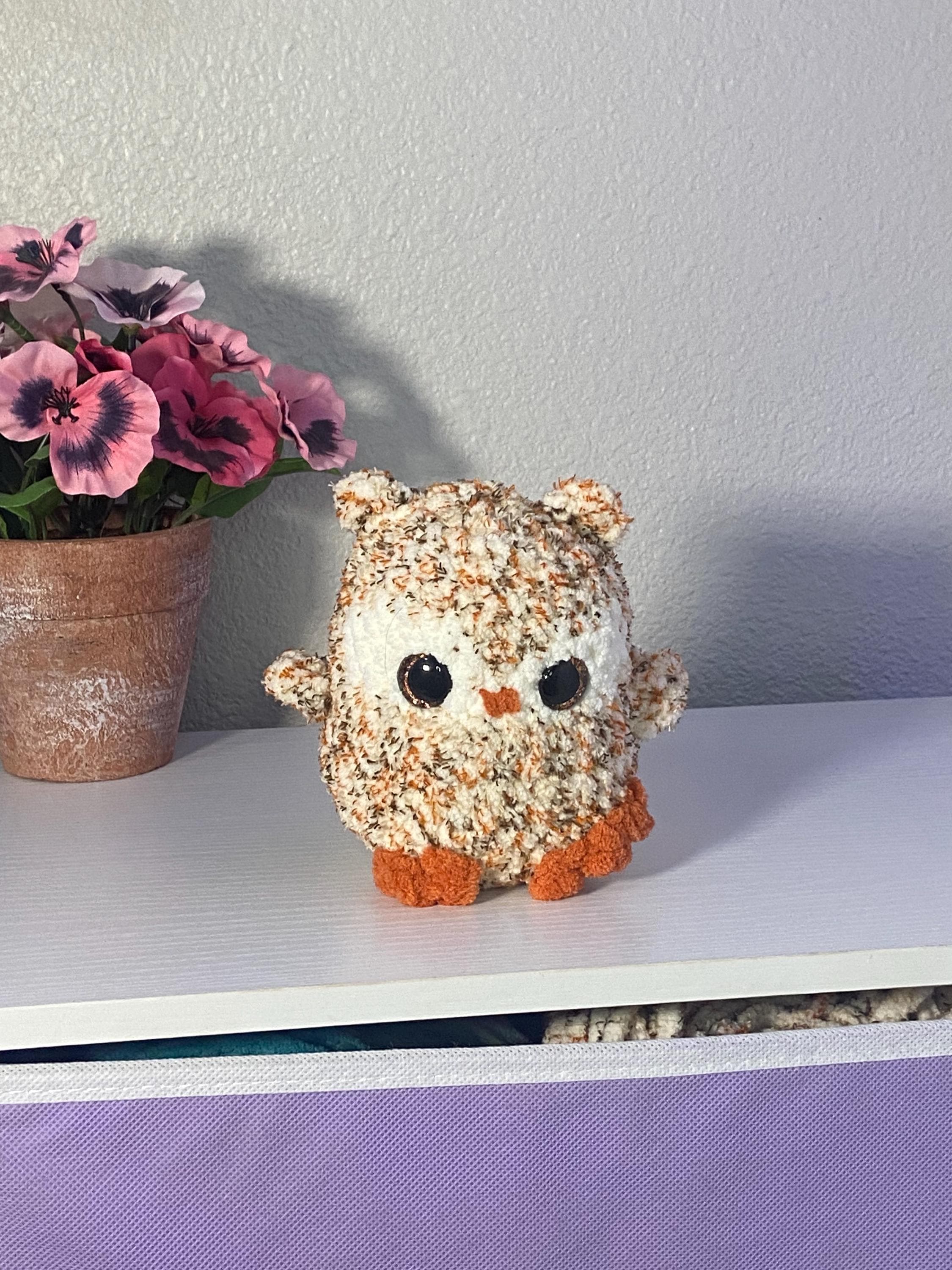 Crochet Owl Plush Amigurumi Stuffed Animal