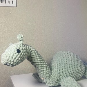 Crochet Loch Ness Monster Handmade Amigurumi Plushie Stuffed Animal Nessie