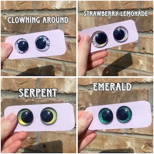 Hand Painted Safety eyes for crochet amigurumi 3D sinker eyes
