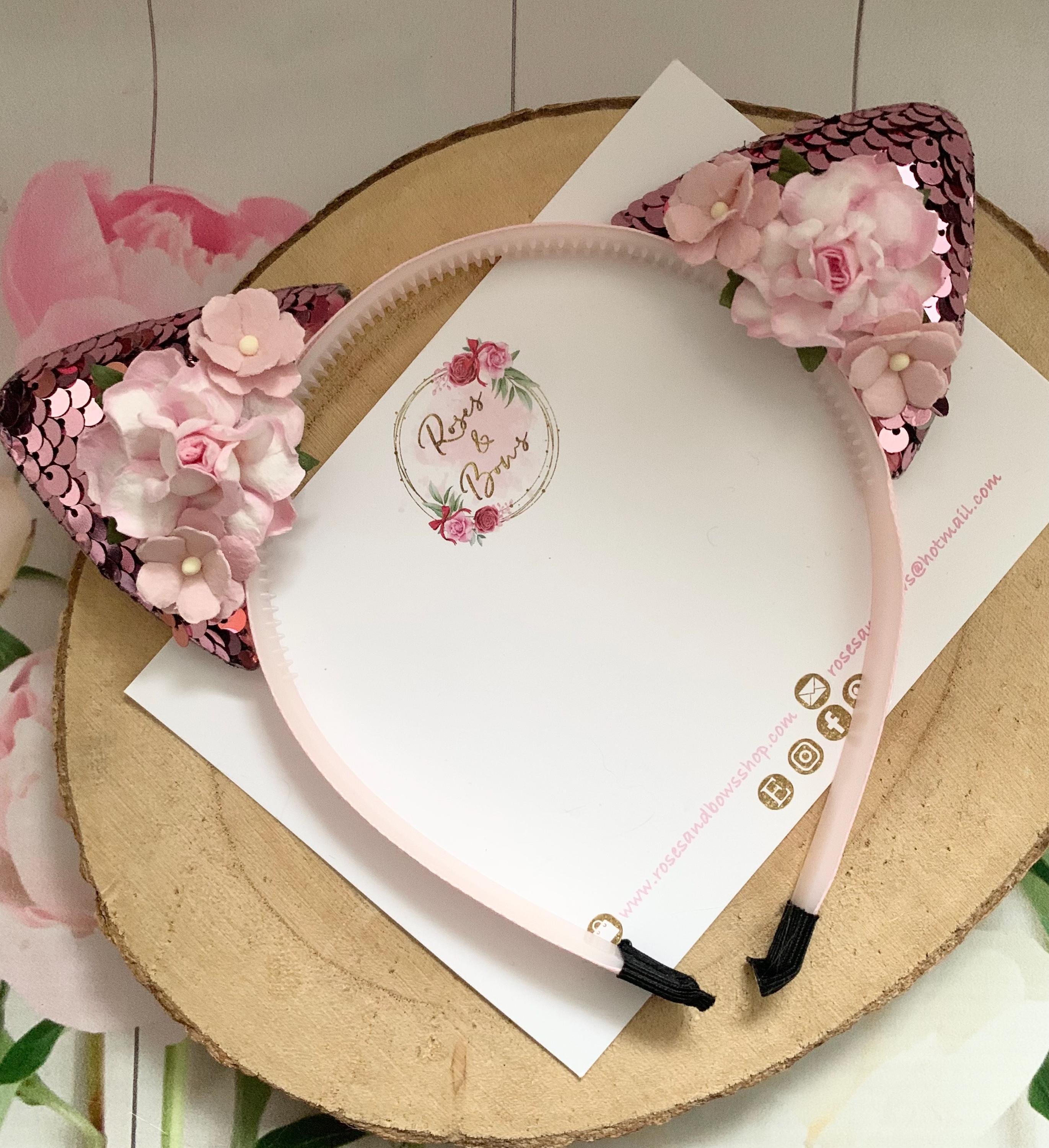 Glitzer-Mausohren-Stirnband Mit Pailletten – Für Weihnachten, Halloween & Partys