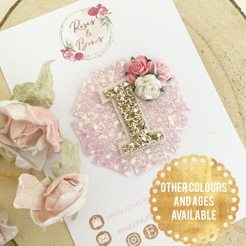 Girls Birthday Badge Birthday Badge Customisable Birthday Badge Birthday Age Badge Glitter Birthday Badge