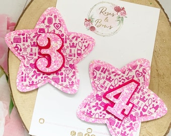 Birthday Badge / Birthday Badge / Birthday Girl Pin Badge / Birthday Age Badge - Glitter Birthday Badge - Girls Birthday Badge