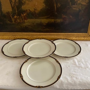 Vintage Fitz and Floyd &quot;Hatteras&quot;  Porcelain China Salad Plates Set of 4