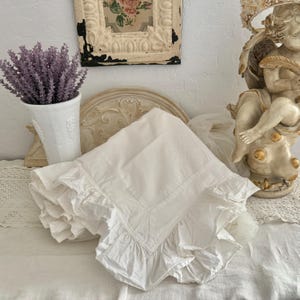 Vintage Simply Shabby Chic  Rachel Ashwell White Cotton Pillow Sham