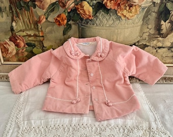 Vintage Girl's Pink Corduroy Jacket: Sears & Roebuck, 18 Months