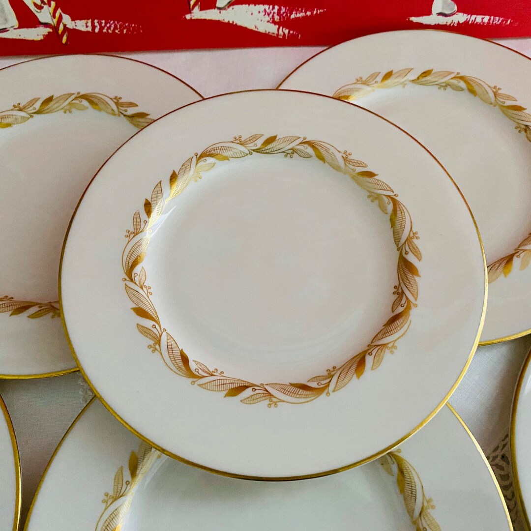 Vintage Castleton China Porcelain Small Plates Set of 6 Etsy