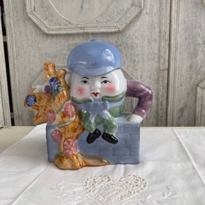 SALE***Vintage Decorative  Porcelain Humpty Dumpty Teapot