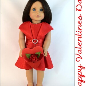 18 Inch Doll Clothes Party Shawl Collar Dress Digital PDF Pattern designed to fit dolls such as American Girl® image 9