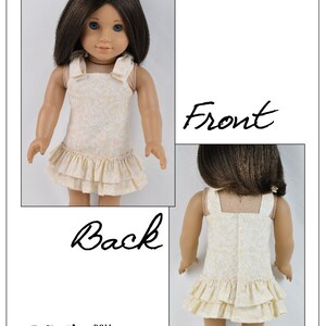18 inch Doll Clothes Pattern-Sofie's Ruche & Ruffle Sundress-Digital PDF by Sofie Clareese Doll Fashion image 6