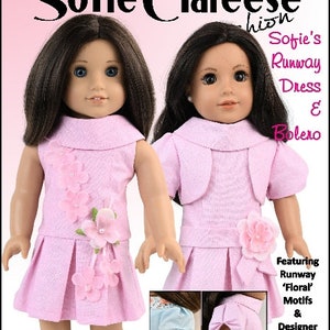 18 inch Doll Clothes Pattern-Runway Dress & Bolero Digital PDF by Sofie Clareese Doll Fashion