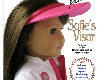 18 Inch Doll Clothes Pattern-Sofie's Visor-Digital PDF by Sofie Clareese Doll Fashion