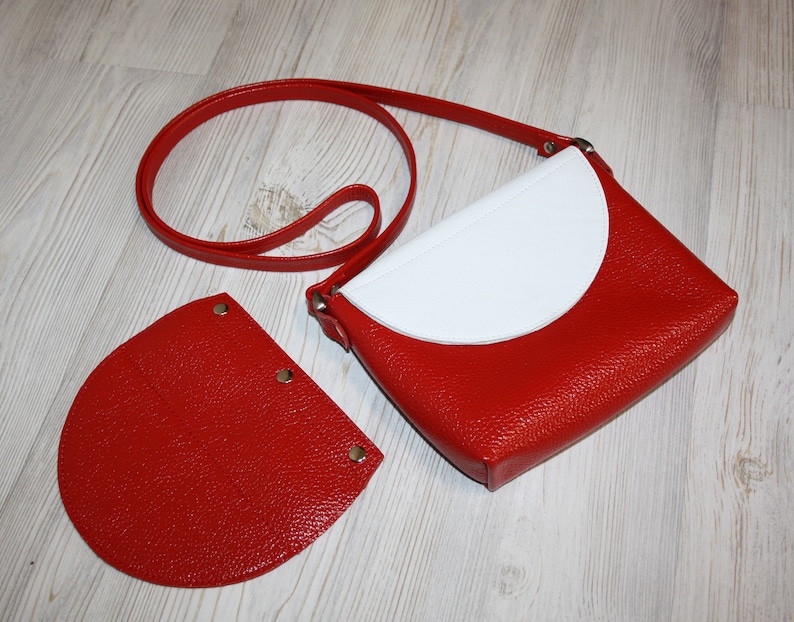small leather shoulder bag Red leather crossbody bag Leather bag women Leather Handbag for women leather Bag red leather purse