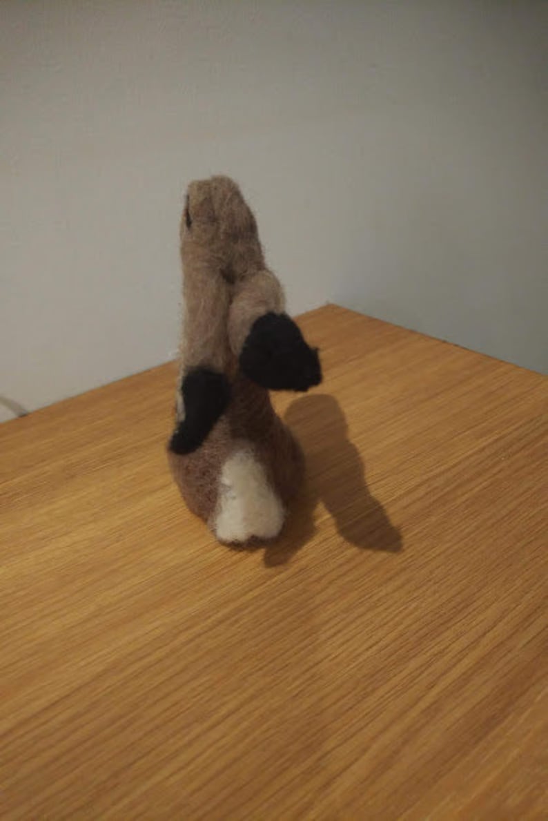 Little needle felted Hare wants you to come moon gazing with him image 9