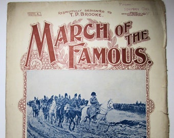 1897 MARCH of the FAMOUS Composed by H. H. THIELE