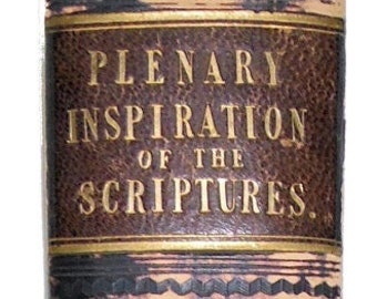 1825 La inspiración plenaria de las Escrituras. Reverendo S. Noble Cristianismo Cristiano Religión ¡Rara!
