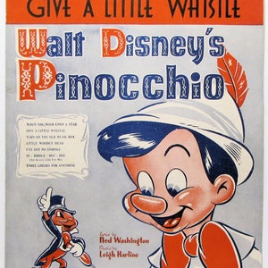 1940 GIVE A LITTLE WHISTLE (Walt Disney&#39;s Pinocchio) Irving Berlin