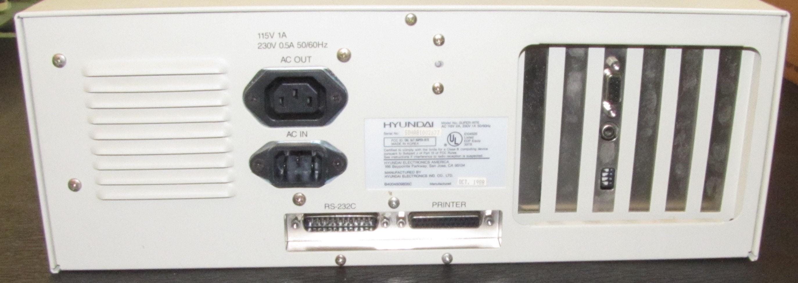 カセット 1988 HYUNDAI SUPER-16 TE Personal Computer (made in Korea) in