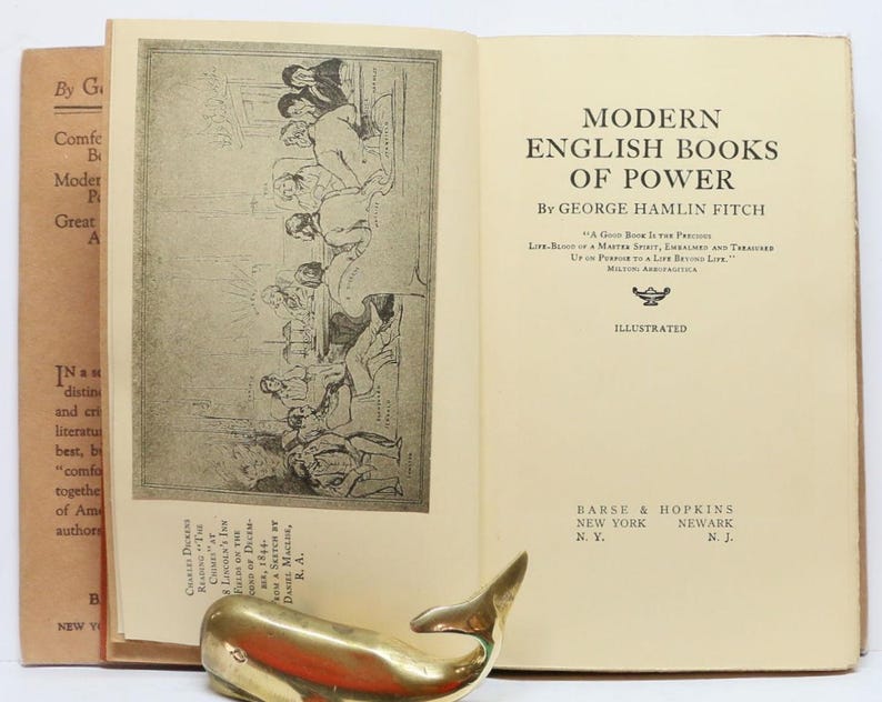 Modern English Books of Power by George Hamlin Fitch 1912 (w/Jacket!) image 4