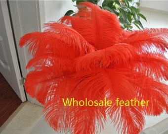 100 pcs red 5-22inches ostrich feather plume for wedding centerpiece wedding decor party event decor costumes