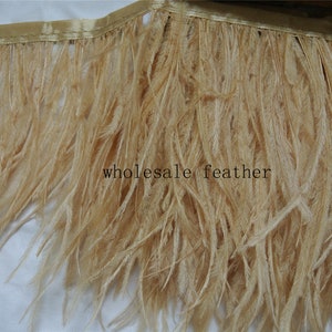 ostrich feather trimming fringe ostrich feather trim for Wedding Derss craft supply 035