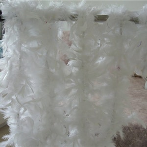 1 pcs 40g-120g Chandelle Feather Boa WHITE 6 ft Flapper Burlesque Costume