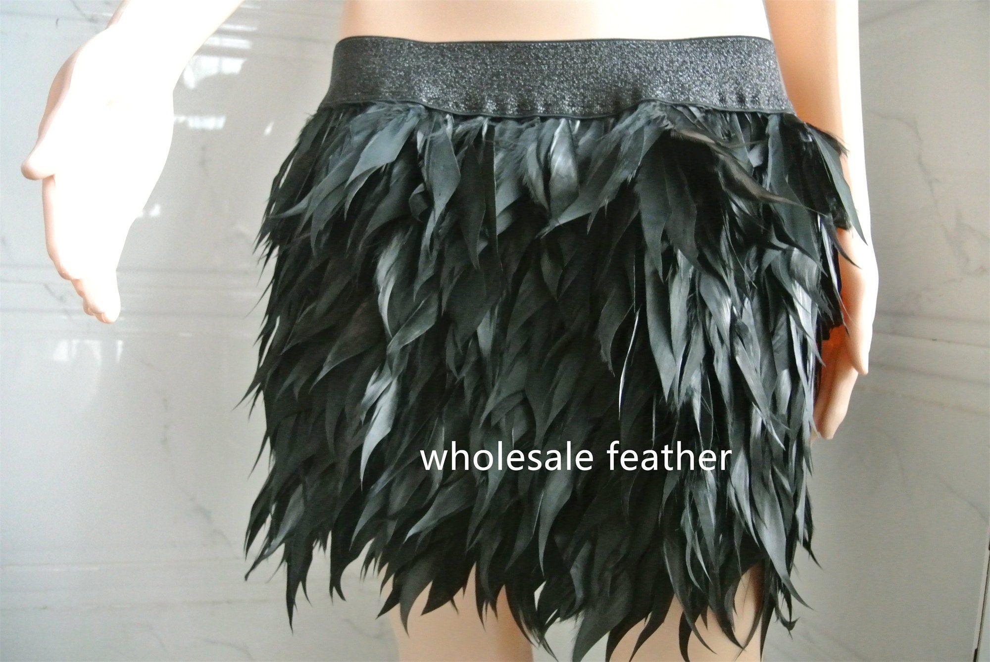 Feather Skirt - Mini Skirt - High-Waisted Skirt - $95.00 - Lulus