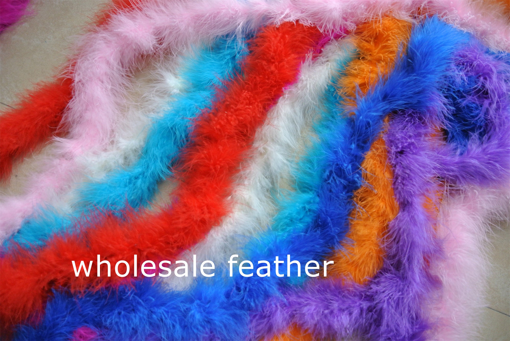 4 Ply 40 Colors Hot Pink Ostrich Feather Boa for Wedding Dancing Dress  Crafting Halloween Custom Supply 