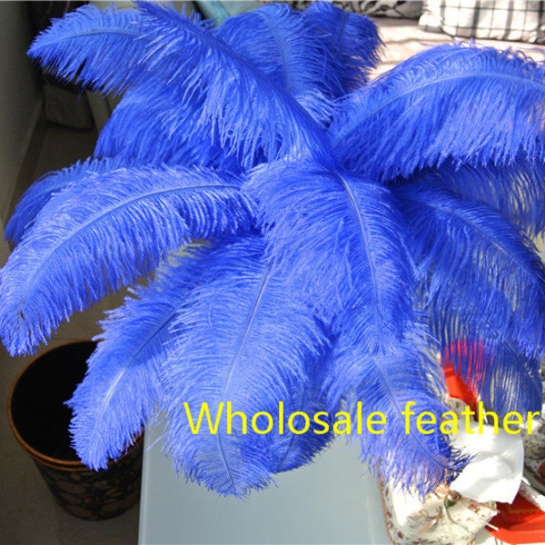 100 pcs royal blue ostrich feather plume for wedding centerpiece wedding decor party event supply