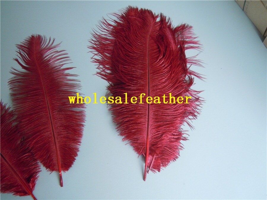 100 pcs burgundy ostrich feather plume wine red color for Etsy