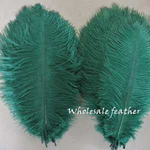 100 pcs deep green ostrich feather plume for wedding centerpiece wedding decor party supply prom supply
