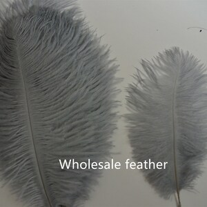 100 pcs gray ostrich feather plumes for wedding centerpieces wedding decor party event supplies