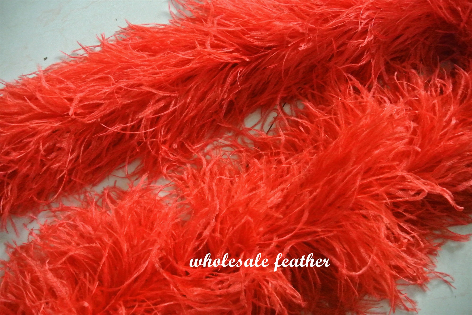 20 Ply Pink Luxury Ostrich Feather Boa 71long (180 cm)