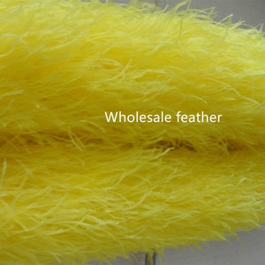24 colors 3-20 ply yellow ostrich Feather Boa for Costume supply party supply