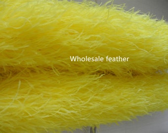 24 colors 3-20 ply yellow ostrich Feather Boa for Costume supply party supply