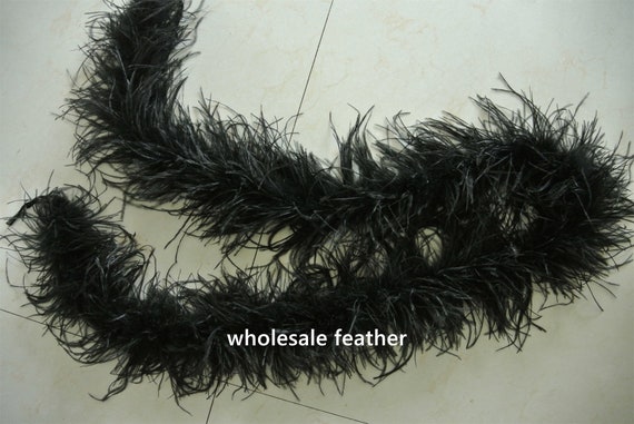 Black Ostrich Feather Boa