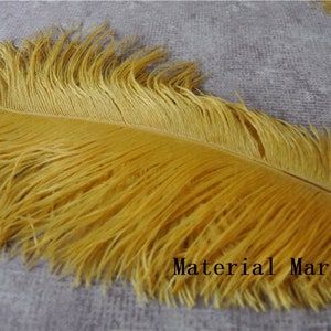 50 pcs Gold ostrich feather plumes for wedding centerpieces wedding party decor